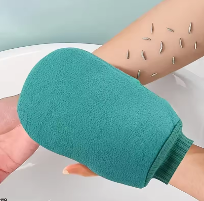 Gants exfoliants peau morte